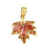 Brass Micro Pave Cubic Zirconia Pendants KK-H076-04G-1