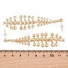 Alloy Stud Dangle Earrings for Women AL-CBA6127-05G-3