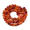 Dyed Natural White Jade Beads Strands G-T138-6mm-210-19-2