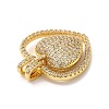 Brass Micro Pave Cubic Zirconia Pendants KK-Q772-08G-3