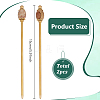 2Pcs Brass Hair Sticks OHAR-PH00007-2