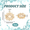 10Pcs Brass Solar Eclipse Pendants KK-BC0013-13-2