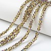 Electroplate Transparent Glass Beads Strands EGLA-A034-T2mm-R10-1