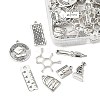 40Pcs 8 Styles Tibetan Style Alloy Pendants TIBE-FP0001-17-2
