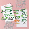 Saint Patrick's Day Carbon Steel Cutting Dies Stencils DIY-WH0309-1611-2