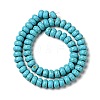 1 Strand Synthetic Turquoise Rondelle Beads Strand X-TURQ-G109-10x6mm-06-3