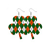 Saint Patrick's Day Imitation Leather Dangle Earrings FS-WG4E1C6-07-1