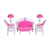 Plastic Living Room Furniture Kit Miniature Ornaments PW-WGCBD6E-01-1