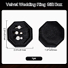 Velvet Cover Plastic Couple Ring Box VBOX-WH20001-02B-2