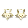 Brass Huggie Hoop Earrings EJEW-N011-43G-NF-1