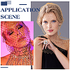 1Pc Polyester Fascinator Mesh Face Veil OHAR-FG0001-05B-5