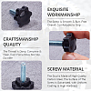 PP Plastic & Brass Plum Blossom Handle Nut DIY-SP0007-11C-5