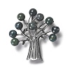 Resin Imitation Agate Tree Brooches LS-JEWB-M033-01AS-03-1