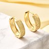 Rack Plating Ring Brass Hoop Earrings for Women EJEW-C125-13G-1