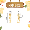 40Pcs Brass Pendant Pinch Bails KK-UN0002-72-3