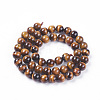 Natural Tiger Eye Beads Strands G-E528-02A-2