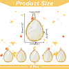 ARRICRAFT 6Pcs Natural White Shell Pendants KK-AR0003-45-2