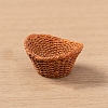 Resin Bamboo Rattan Miniature Basket Ornaments PW-WG81F97-13-1