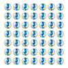 100Pcs Crackle Transparent Glass Beads GLAA-TADJ0001-12E-2