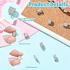 7Pcs 7 Styles Brass Micro Pave Cubic Zirconia Tube Bails KK-CJ0004-47P-3