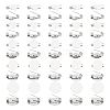 Unicraftale 50Pcs 5 Style 316 Surgical Stainless Steel Brooch Base Settings STAS-UN0053-58-7