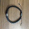 Natural Obsidian Round Braided Bead Bracelets for Women Men LS-PM4065-5-1