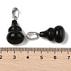 Natural Obsidian Pendants G-B127-03P-17-4
