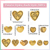 120Pcs 6 Styles Tibetan Style Alloy Beads TIBE-SP0001-22A-2
