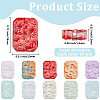 100Pcs 10 Colors Transparent Spray Painted Glass Beads GLAA-PA0001-60A-2