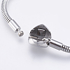 Tarnish Resistant 304 Stainless Steel European Style Round Snake Chains Bracelet Making STAS-I097-004B-P-2