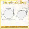 50Pcs 304 Stainless Steel Cabochon Connector Settings STAS-HY0001-88-2