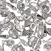 100Pcs 10 Styles Tibetan Style Alloy Pendants TIBEP-CJ0001-78-3