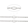 Handmade 304 Stainless Steel Rhombus Link Chains CHS-G025-02P-2