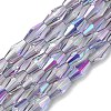 Transparent Electroplate Glass Beads X1-GLAA-K064-05A-HR01-1