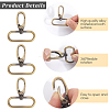 15Pcs Alloy Swivel Clasps FIND-GF0008-19AB-5