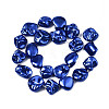 Electroplated Natural Freshwater Shell Beads SHEL-N026-195A-2