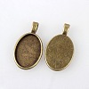 Vintage Tibetan Style Alloy Pendant Cabochon Settings LS-TIBEP-M018-57AB-NF-2