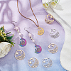 24Pcs 3 Colors 304 Stainless Steel Pendants STAS-DC0013-13-6