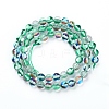 Synthetic Moonstone Beads Strands G-R375-6mm-B14-3