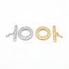 Brass Toggle Clasps KK-G323-20A-NR-1