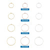 Brass Wine Glass Charm Rings KK-CD0001-05-11