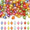 100Pcs Transparent Acrylic Bead in Bead Pendants PALLOY-YW00078-01-2