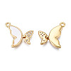 Brass Micro Pave Cubic Zirconia Charms KK-N231-230-2