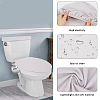 2Pcs 2 Colors Polyester Toilet Lid Dust Cover AJEW-CN0003-20B-5