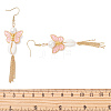 Alloy Enamel Dangle Earrings EJEW-JE07227-5