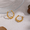 European Style Star 304 Stainless Steel Hoop Earrings LS-IU1810-6