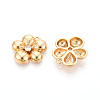 Brass Micro Pave Cubic Zirconia Pendants KK-N263-08G-2