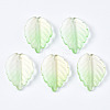 Spray Painted Glass Pendants GLAA-N042-004-4