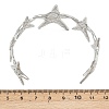 304 Stainless Steel Cuff Bangles for Women BJEW-P370-01P-3