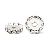 Brass Middle East Rhinestone Spacer Beads RSB044-NFS-3